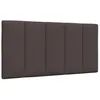 Image de vidaXL Coussin de tête de lit Hanko Marron foncé 100 cm Tissu