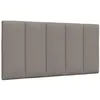 Image de vidaXL Coussin de tête de lit Hanko Taupe 100 cm Tissu