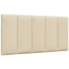 Image de vidaXL Coussin de tête de lit Hanko crème 100 cm Tissu