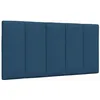 Image de vidaXL Coussin de tête de lit Hanko Bleu 100 cm Tissu
