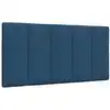 Image de vidaXL Coussin de tête de lit Hanko bleu 100 cm tissu