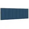 Image de vidaXL Coussin de tête de lit Hanko Bleu 140 cm Tissu