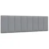 Image de vidaXL Coussin de tête de lit Hanko Gris Clair 160 cm Tissu