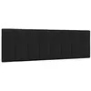 Image de vidaXL Coussin de tête de lit Hanko Noir 160 cm Tissu