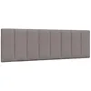Image de vidaXL Coussin de tête de lit Hanko Taupe 160 cm Tissu