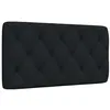 Image de vidaXL Coussin de tête de lit Noir 100 cm Tissu