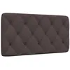 Image de vidaXL Coussin de tête de lit Marron foncé 100 cm Tissu