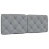 Image de vidaXL Coussin de tête de lit Gris Clair 120 cm Tissu