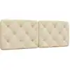 Image de vidaXL Coussin de tête de lit crème 120 cm tissu