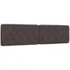 Image de vidaXL Coussin de tête de lit marron foncé 200 cm tissu