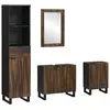 Image de vidaXL Ensemble de mobilier de salle de bain avec tiroir 4 pcs Blanc