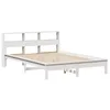 Image de vidaXL Cadre de lit sans Matelas Blanc 150x200 cm Bois de pin Massif