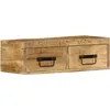 Image de Meuble TV mural 60x30x19 cm bois massif de manguier brut