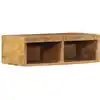 Image de vidaXL Meuble TV mural 60x30x19 cm bois massif de manguier brut