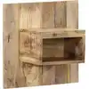Image de vidaXL Table de chevet 50x27x50 cm bois massif de manguier brut