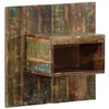 Image de vidaXL Table de Chevet Multicolore 50x27x50 cm Bois de récupération, Armoire de lit, Meuble de Chambre à Coucher, Table de Chevet en Bois