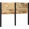 Image de vidaXL Tête de lit 140 cm bois massif manguier et fer