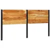Image de vidaXL Tête de lit 200 cm Bois Massif d'Acacia et Fer