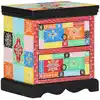 Image de vidaXL Cabinet de chevet avec tiroir Multicolore 40 x 35 x 45 cm