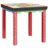 Image de vidaXL Table carrée 3 pcs Multicolore, Table d'appoint rectangulaire bohème, pièce colorée, Surface décorative Durable pour Un Salon Dynamique