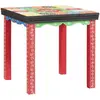 Image de vidaXL Table carrée 3 pcs Multicolore