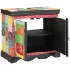 Image de vidaXL Meuble sous évier Marron 60 x 35 x 55 cm Bois de Mangue Massif, Armoire de Salle de Bain rectangulaire Moderne, Meuble en Mangue, Rangement stylé, Espace organisé
