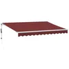 Image de vidaXL Auvent rétractable Automatique Bordeaux 350x250 cm