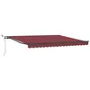 Image de vidaXL Auvent rétractable Automatique avec LED Bordeaux 400x300 cm, auvent, auvent de Porte, auvent de Jardin, Store, auvent de terrasse