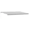 Image de vidaXL Auvent rétractable Automatique Anthracite et Blanc 500x300 cm, auvent, auvent de Porte, auvent de Jardin, Store, auvent de terrasse
