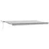 Image de vidaXL Auvent rétractable Automatique avec LED Anthracite et Blanc, auvent, auvent de Porte, auvent de Jardin, Store, auvent de terrasse