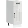 Image de vidaXL Armoire de Cuisine Kalmar Blanc Brillant Bois ingénierie