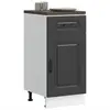 Image de vidaXL Armoire de cuisine Kalmar noir bois d'ingénierie