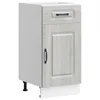 Image de vidaXL Armoire de Cuisine Kalmar Sonoma Gris Bois d'ingénierie, Meuble Bas d'évier, Meuble Bas de Cuisine avec tiroir, Meuble Bas de Cuisine avec Porte