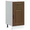 Image de vidaXL Armoire de Cuisine Kalmar chêne Marron Bois d'ingénierie, Meuble Bas d'évier, Meuble Bas de Cuisine avec tiroir, Meuble Bas de Cuisine avec Porte