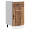 Image de vidaXL Armoire de Cuisine Kalmar Vieux Bois Bois d'ingénierie, Meuble Bas d'évier, Meuble Bas de Cuisine avec tiroir, Meuble Bas de Cuisine avec Porte