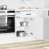 Image de vidaXL Armoire de cuisine Kalmar blanc brillant bois ingénierie