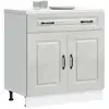 Image de vidaXL Armoire de cuisine Kalmar gris béton bois d'ingénierie