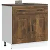Image de vidaXL Armoire de cuisine Kalmar chêne fumé bois d'ingénierie