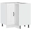 Image de vidaXL Armoire d'angle de Cuisine Kalmar Blanc Bois d'ingénierie