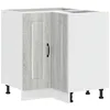 Image de vidaXL Armoire d'angle de Cuisine Kalmar Sonoma Gris Bois d'ingénierie, Armoire d'angle, Meuble d'évier d'angle, Meuble d'angle