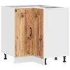 Image de vidaXL Armoire d'angle de Cuisine Kalmar Vieux Bois Bois d'ingénierie, Armoire d'angle, Meuble d'évier d'angle, Meuble d'angle
