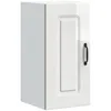 Image de vidaXL Armoire Murale de Cuisine Kalmar Blanc Brillant Bois ingénierie, Meuble Mural de Cuisine, Armoire pour Mur de Cuisine, Armoire Murale avec Porte