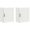 Image de vidaXL Armoires murales de Cuisine 2pcs Kalmar Blanc Bois d'ingénierie, Meuble Mural de Cuisine, Armoire pour Mur de Cuisine, Armoire Murale avec Portes