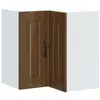 Image de vidaXL Armoire Murale d'angle de Cuisine Kalmar chêne Marron, Armoire Murale de Cuisine, Armoire Murale d'angle pour Cuisine, Armoire d'angle supérieure