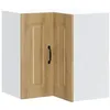 Image de vidaXL Armoire d'angle Murale de Cuisine Kalmar chêne Artisanal, Armoire Murale de Cuisine, Armoire Murale d'angle pour Cuisine, Armoire d'angle supérieure