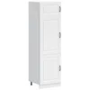 Image de vidaXL Armoire de Cuisine Kalmar Blanc Bois d'ingénierie, Armoire de Cuisine Blanche, Armoire de Cuisine latérale, Meuble de Cuisine autoportant