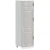 Image de vidaXL Armoire de Cuisine Kalmar Sonoma Gris Bois d'ingénierie, Armoire de Cuisine Blanche, Armoire de Cuisine latérale, Meuble de Cuisine autoportant