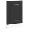 Image de vidaXL Panneau de Lave-Vaisselle Kalmar Noir 45x1,5x67 cm, Panneau Avant de Lave-Vaisselle, Panneau, Panneau de Porte Avant de Lave-Vaisselle