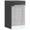 Image de vidaXL Panneau de lave-vaisselle Kalmar sonoma gris 45x1,5x67 cm