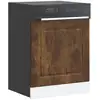 Image de vidaXL Panneau de lave-vaisselle Kalmar chêne fumé 60x1,5x67 cm